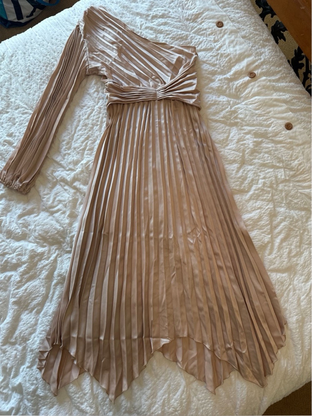 NWT Billy J Elegant One-Shoulder Dress - Picture 2 of 11